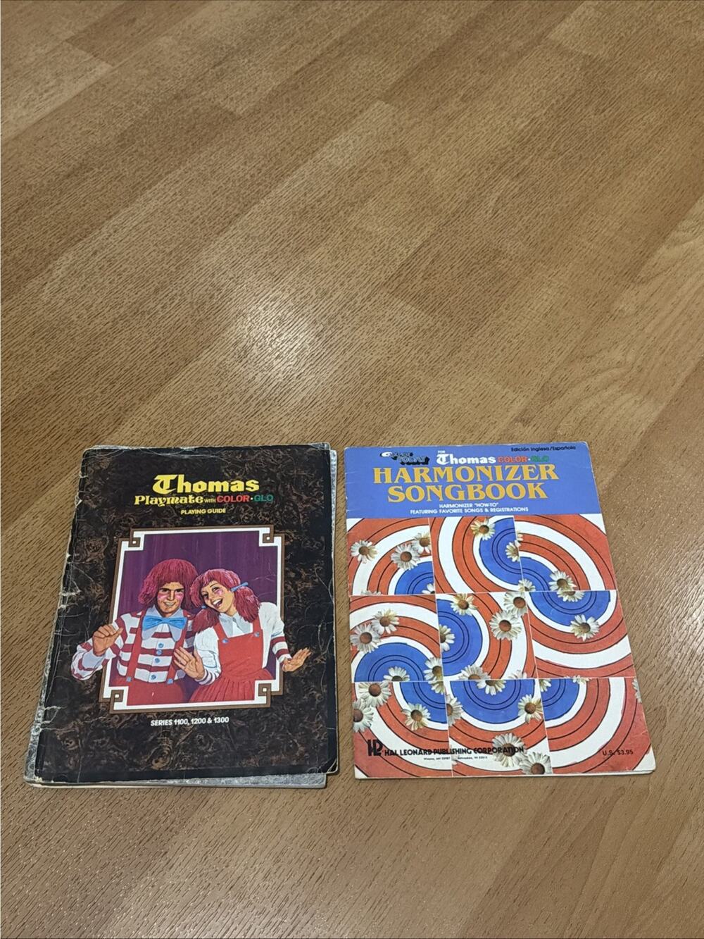 Thomas Playmate Color Glo Playing Vintage Organ 1979 Harmonizer Songbook 2 Books
